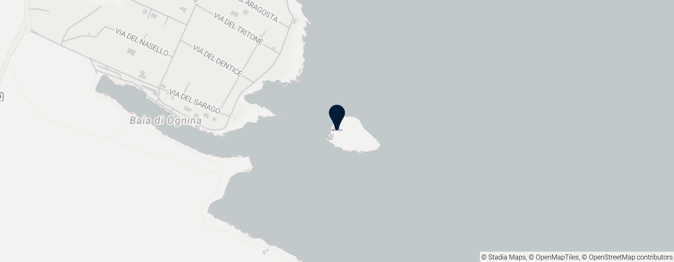 Map of Ognina Island