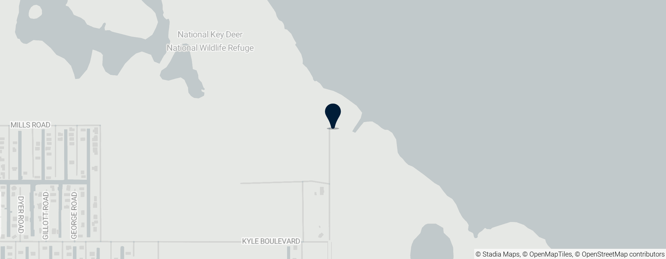 Map of National Key Deer Refuge