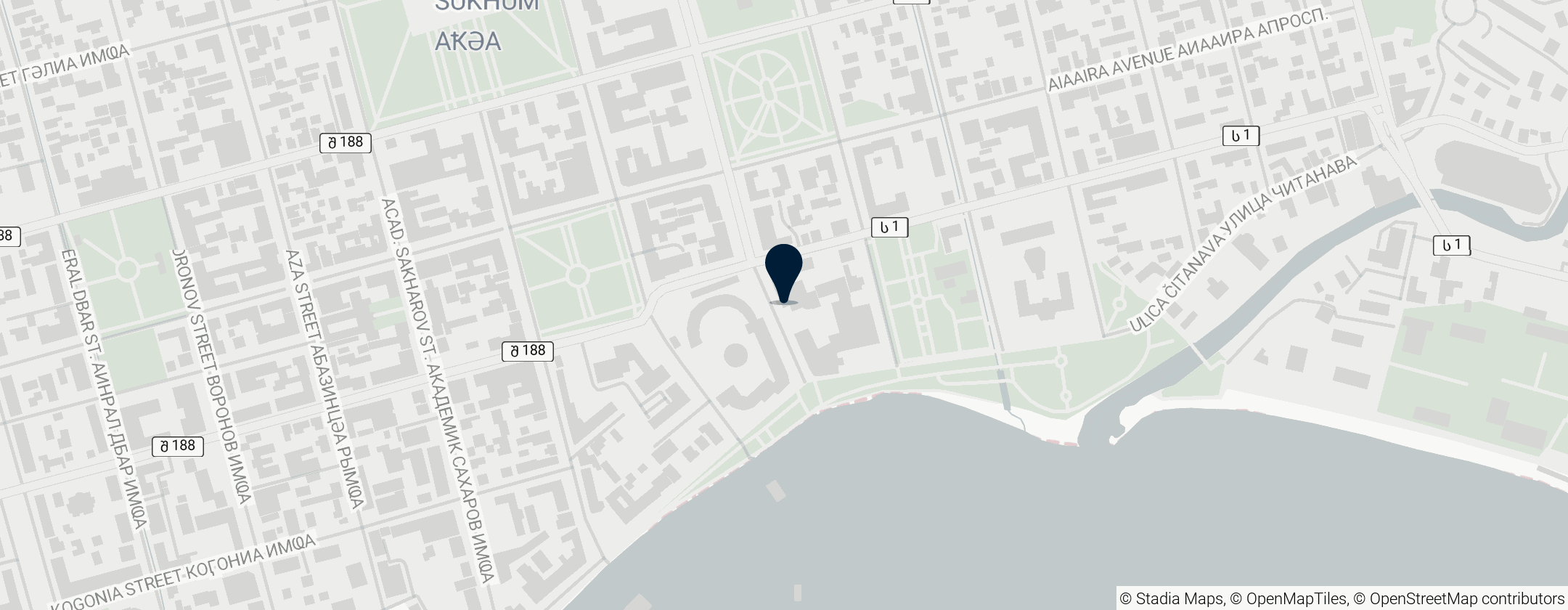 Map of Русский драматический театр им. Ф. А. Искандера