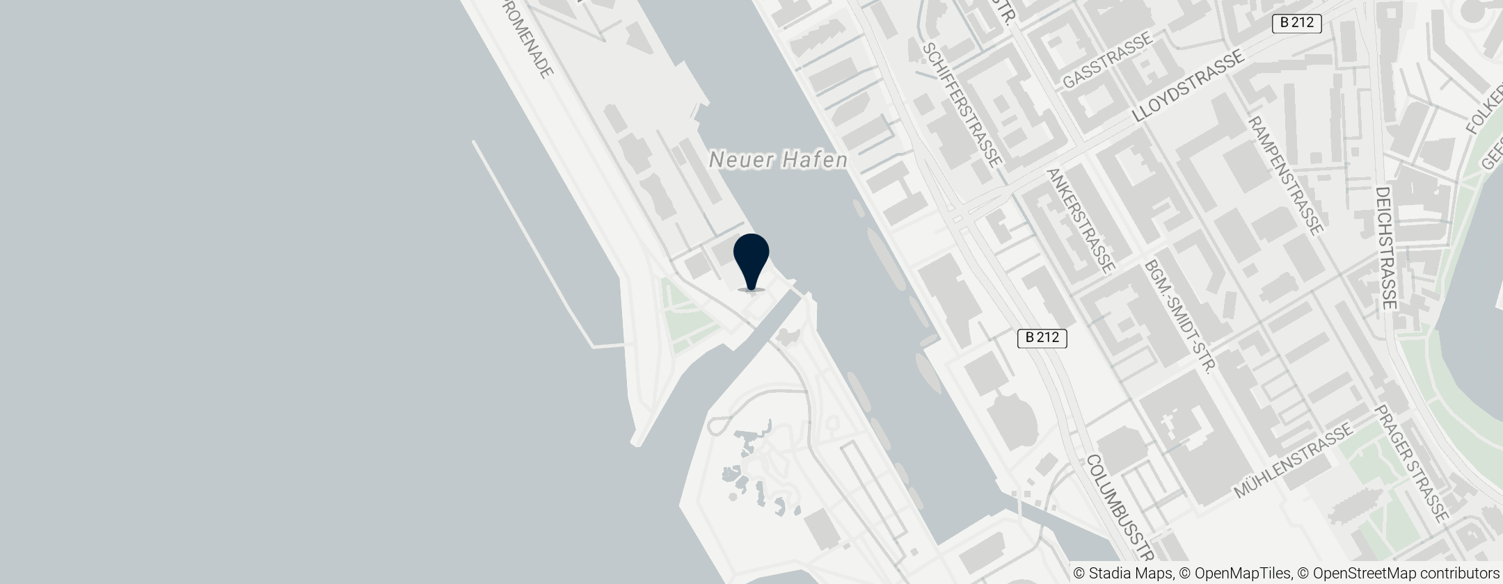 Map of Bremerhaven Lighthouse