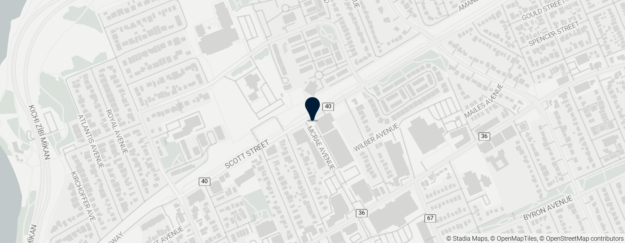 Map of Canadian Ski Museum and Hall of Fame