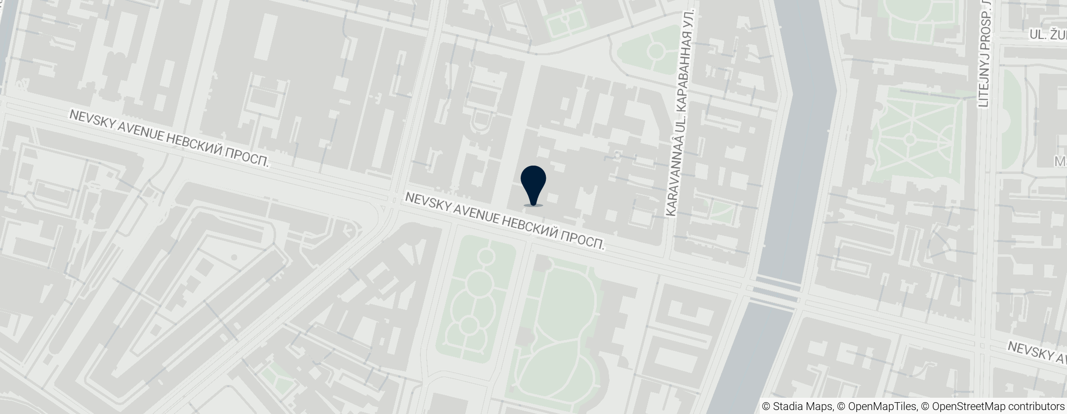 Map of Saint Petersburg Comedy Theatre