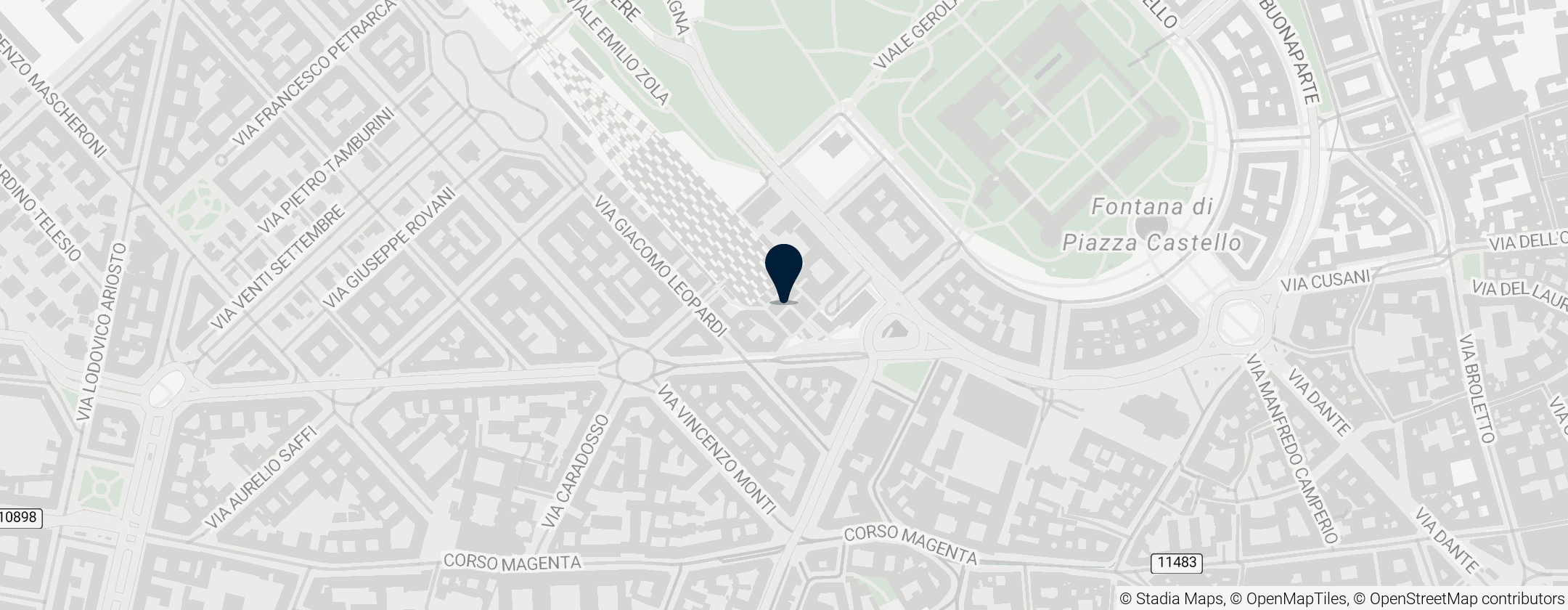 Map of Milano Cadorna