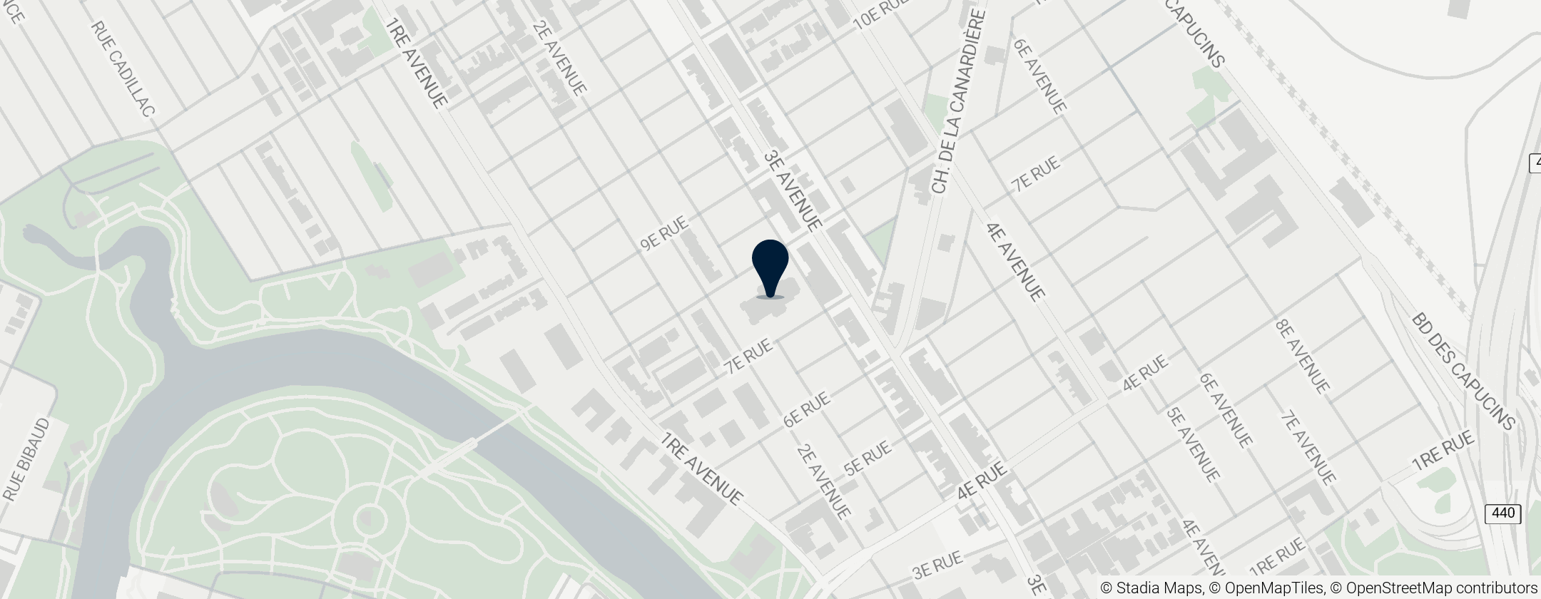 Map of Circus School of Quebec