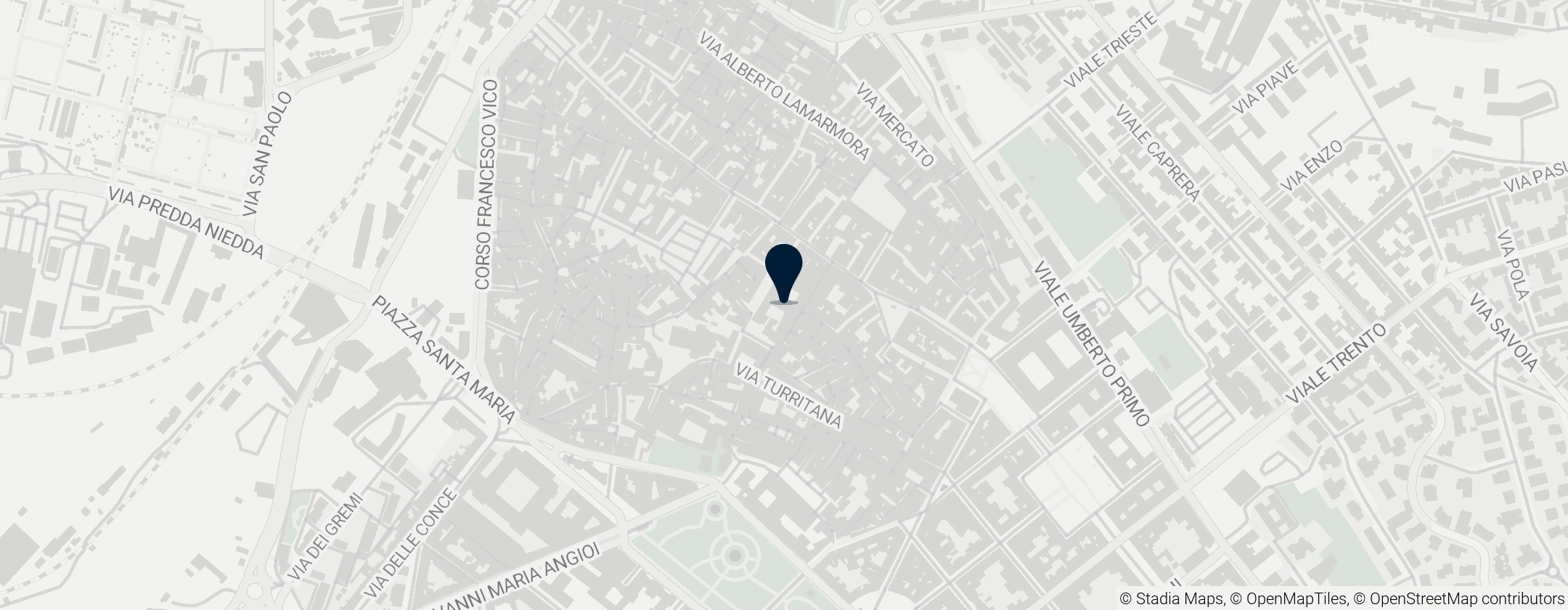 Map of Pinacoteca nazionale di Sassari