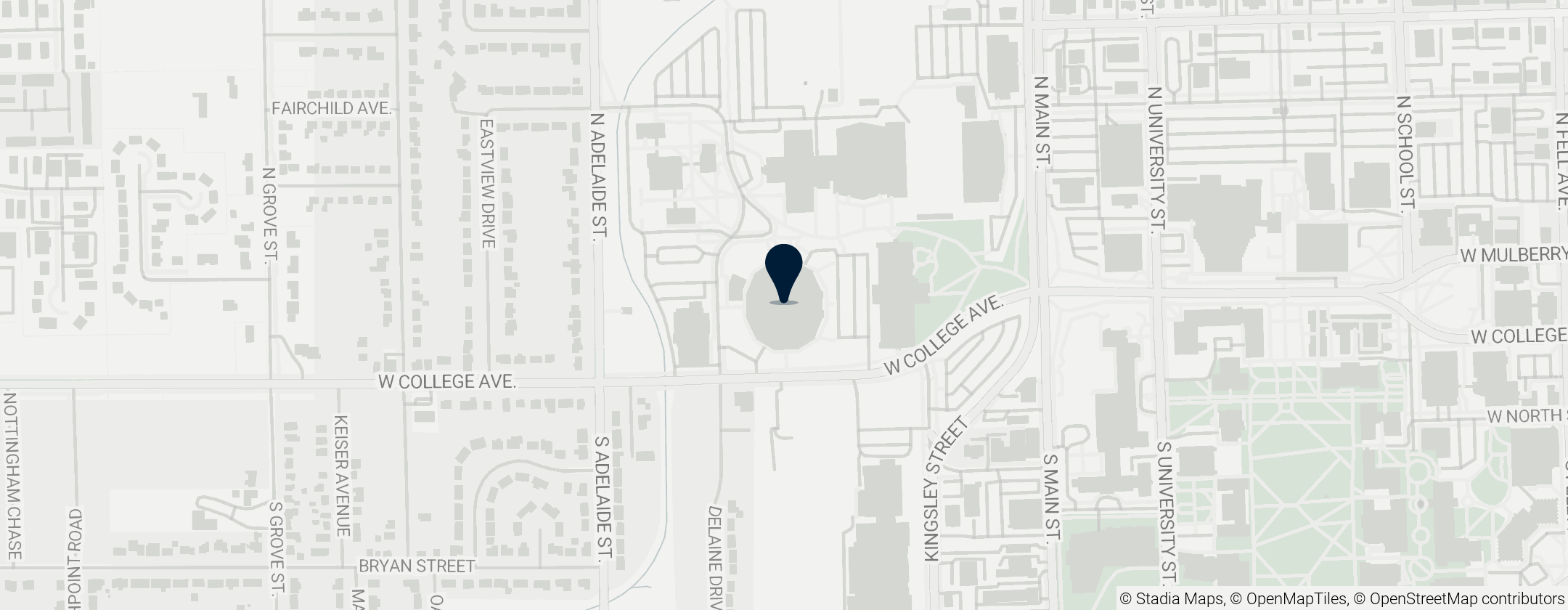 Map of Redbird Arena