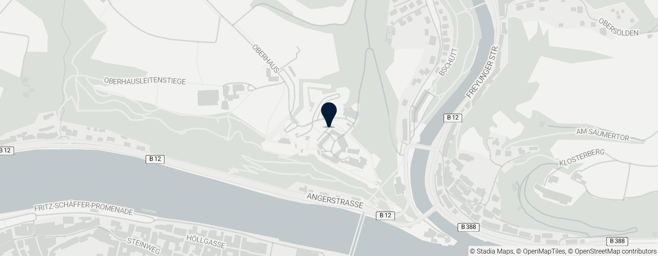 Map of Veste Oberhaus