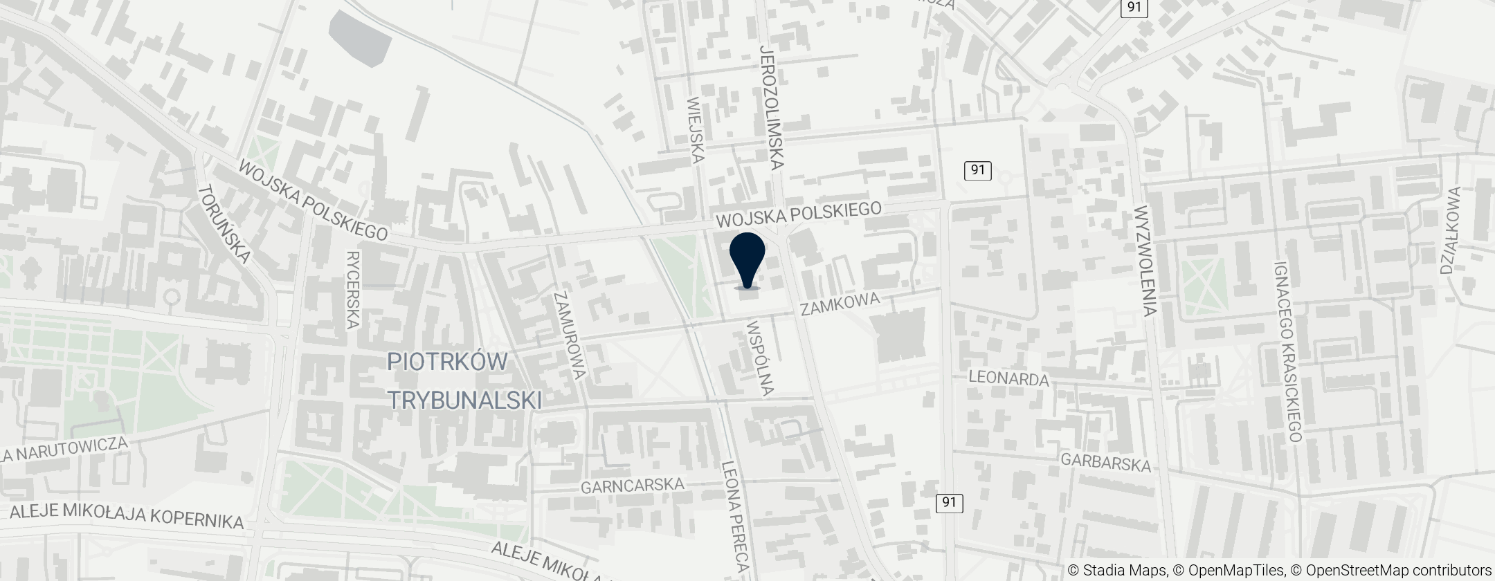 Map of Piotrków Trybunalski Castle