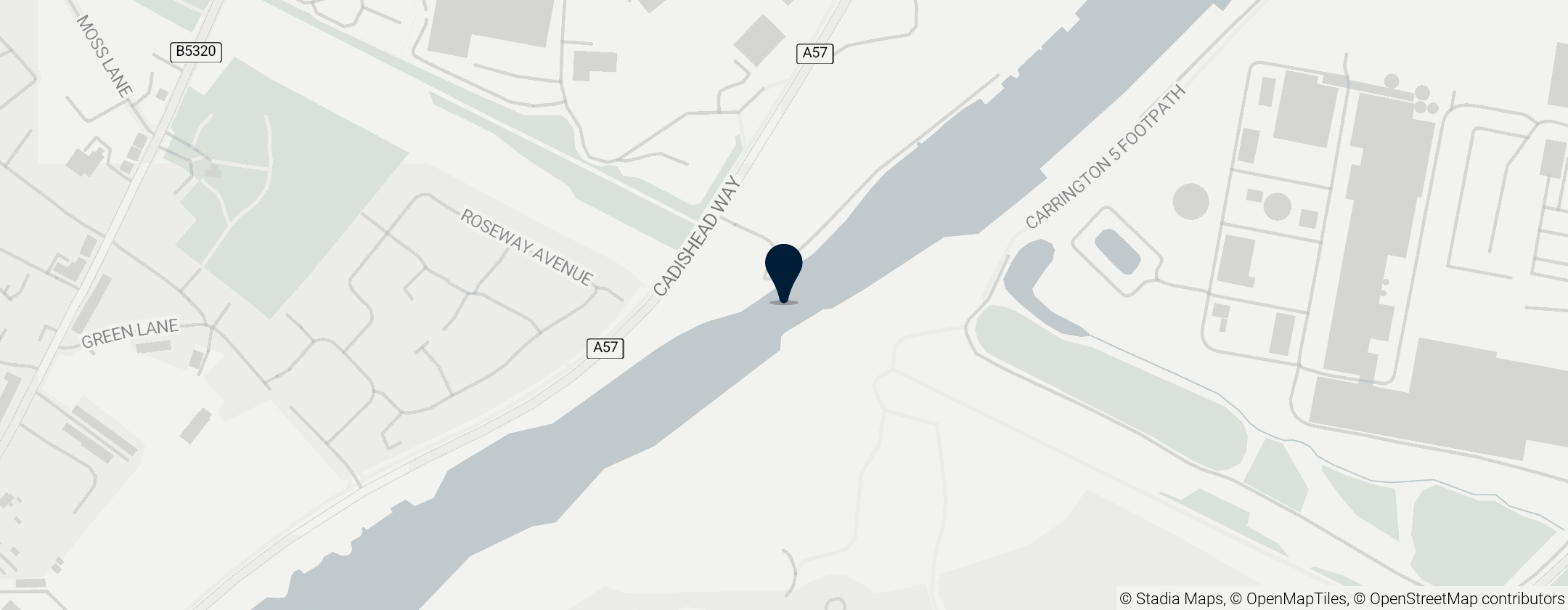 Map of Cadishead Viaduct