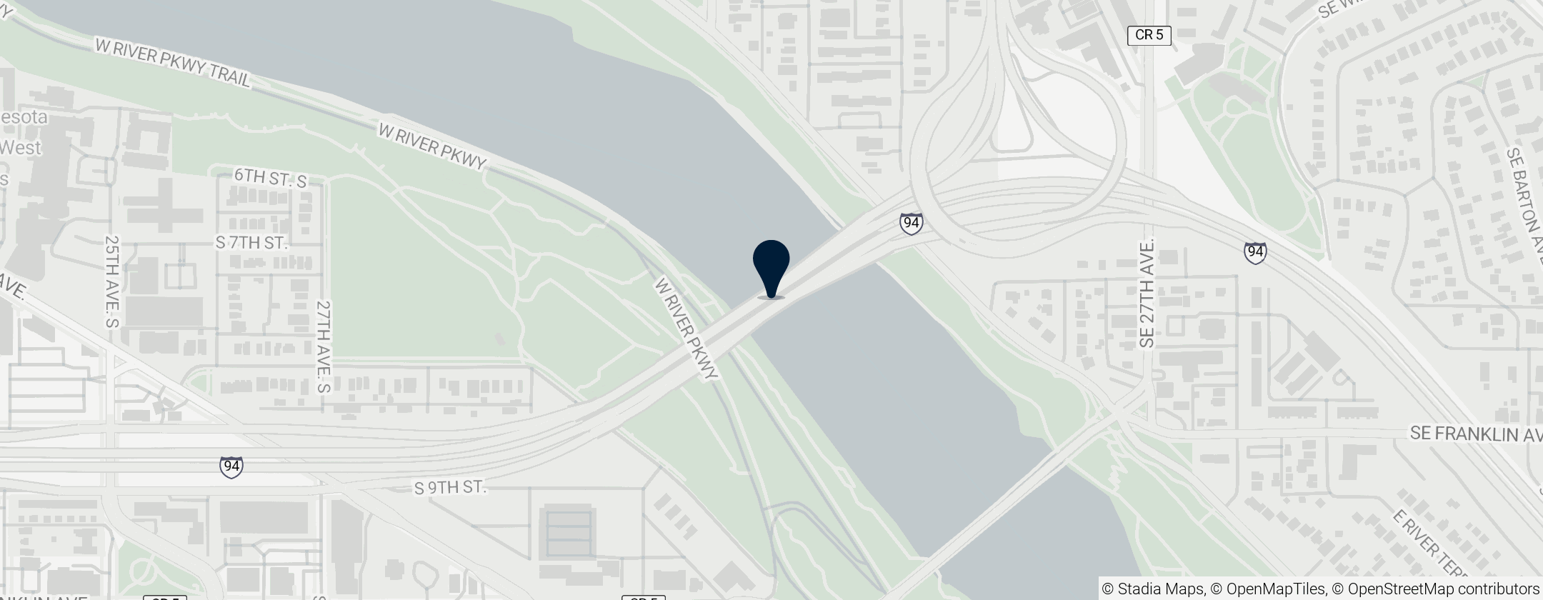 Map of Dartmouth Bridge