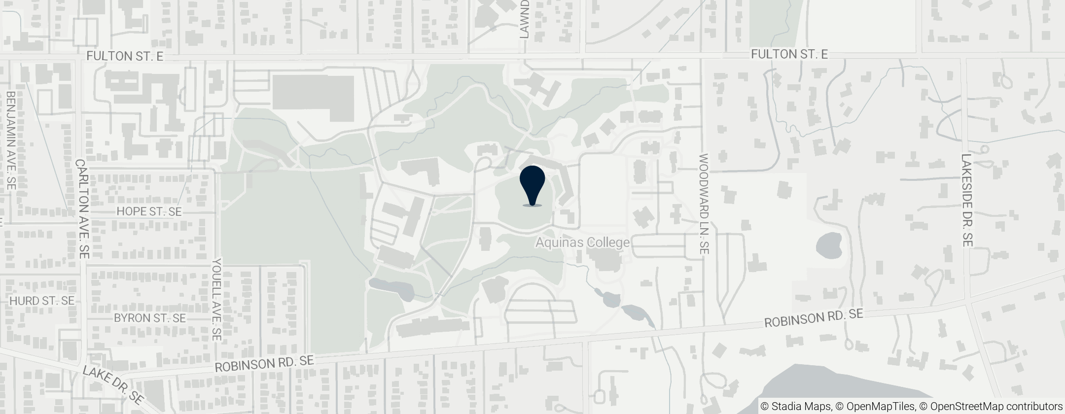 Map of Aquinas College