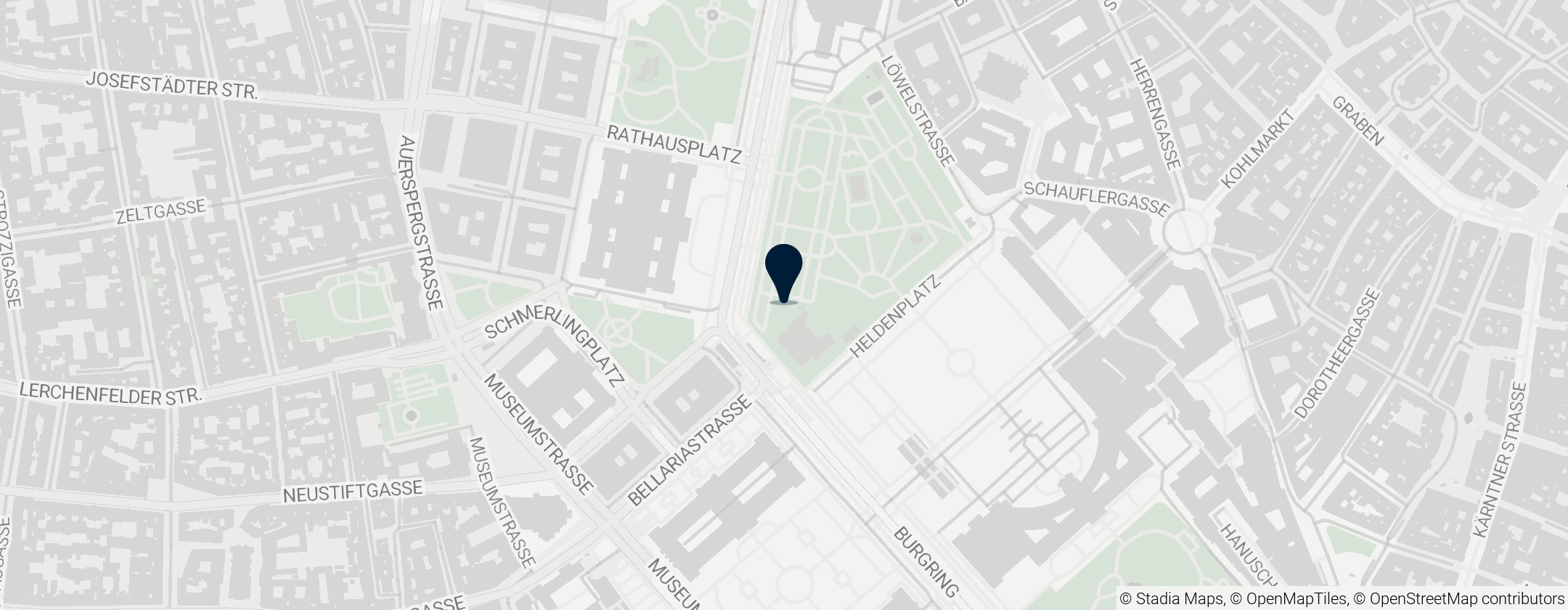 Map of Franz Grillparzer