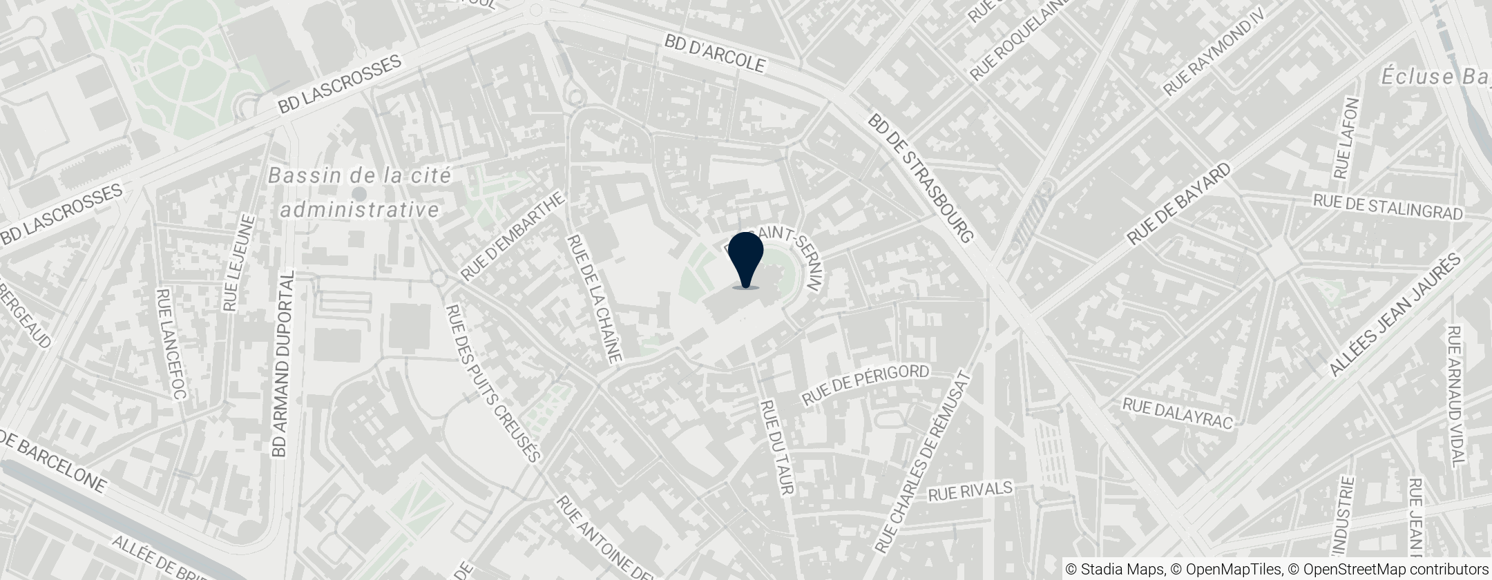 Map of Basilica of St. Sernin