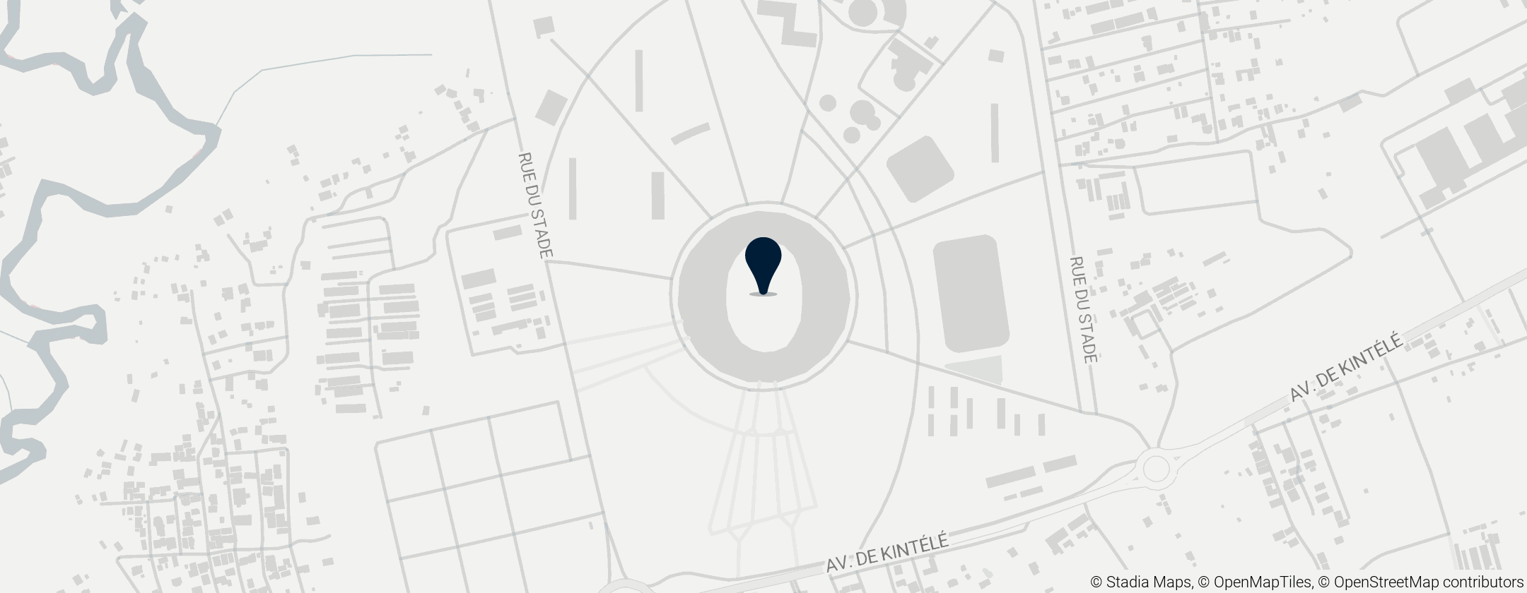 Map of Stade Municipal de Kintélé