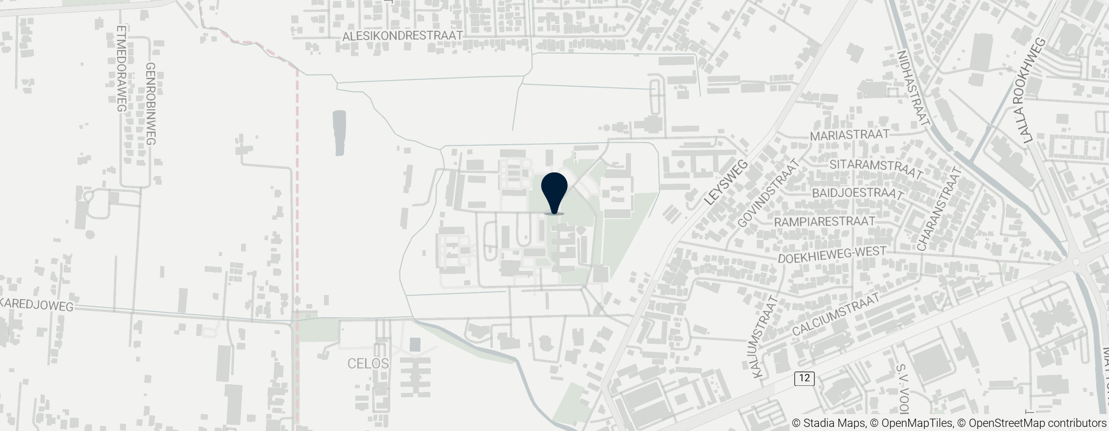 Map of Universidade Anton de Kom