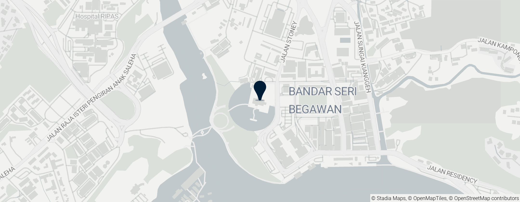 Map of Mosquée Omar Ali Saifuddin