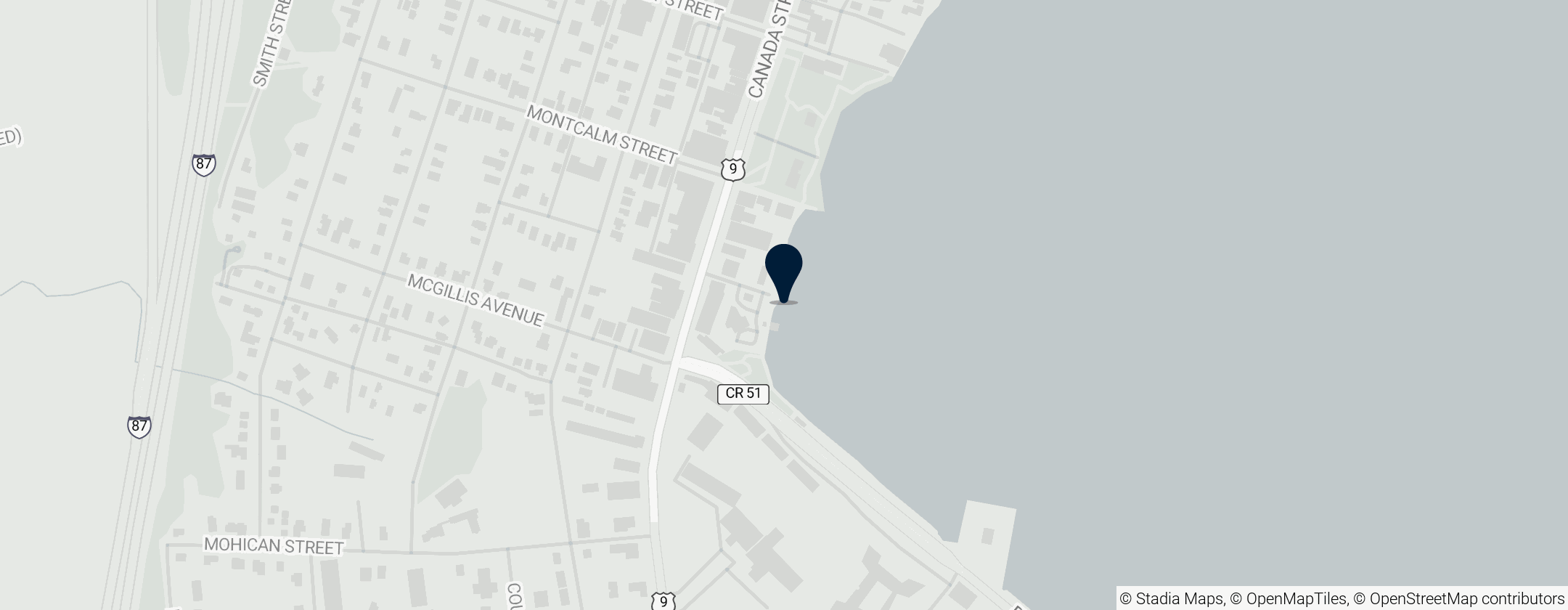 Map of Shepard's Park Beach