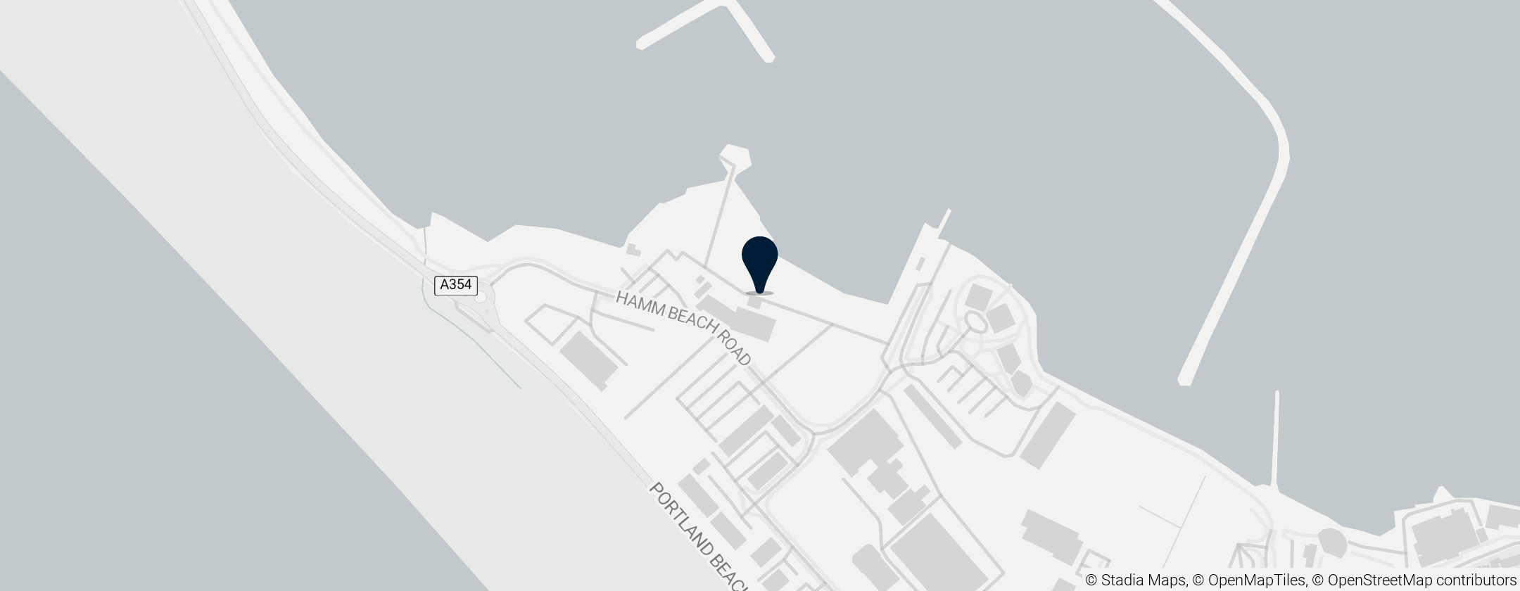 Map of Weymouth and Portland National Sailing Academy