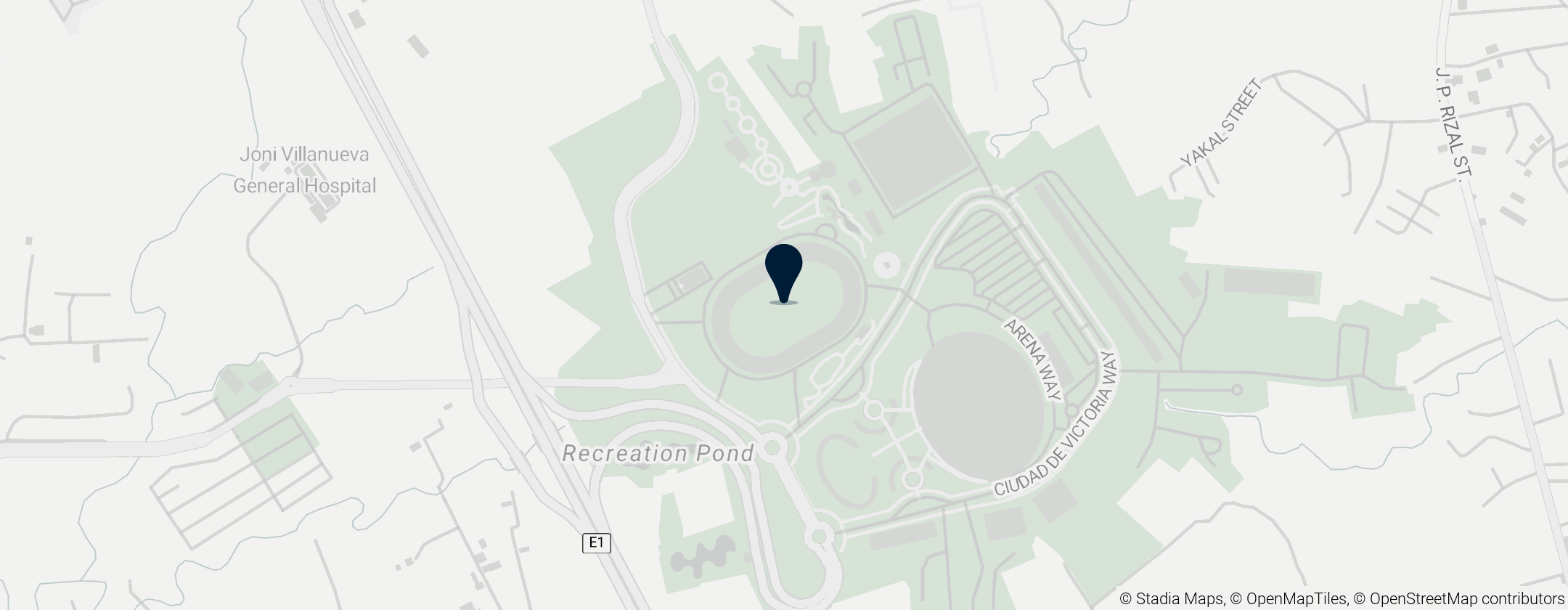 Map of Philippine Sports Stadium