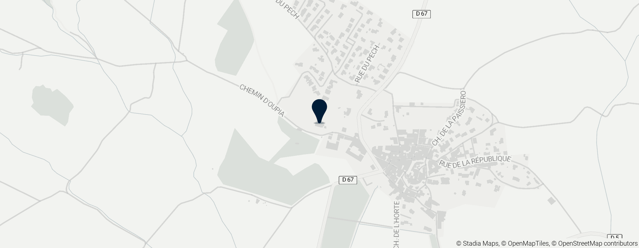 Map of Église Saint-Saturnin de Pouzols-Minervois