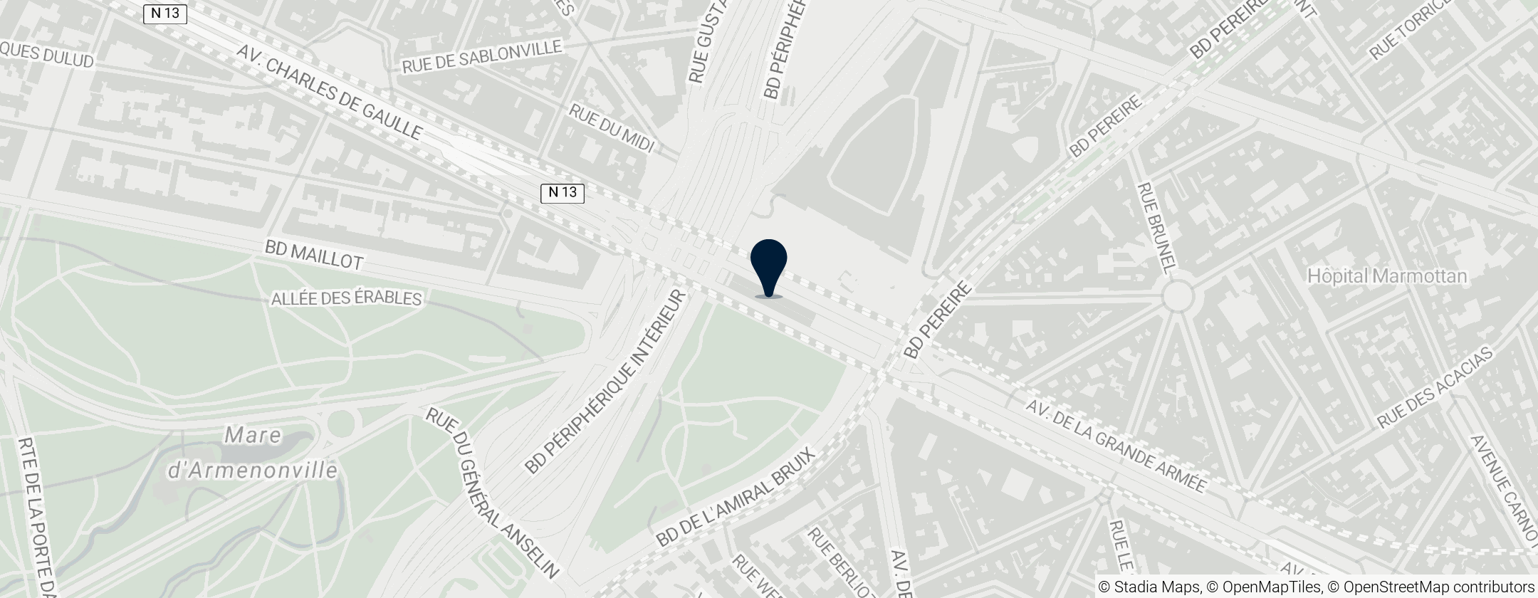 Map of Porte Maillot station