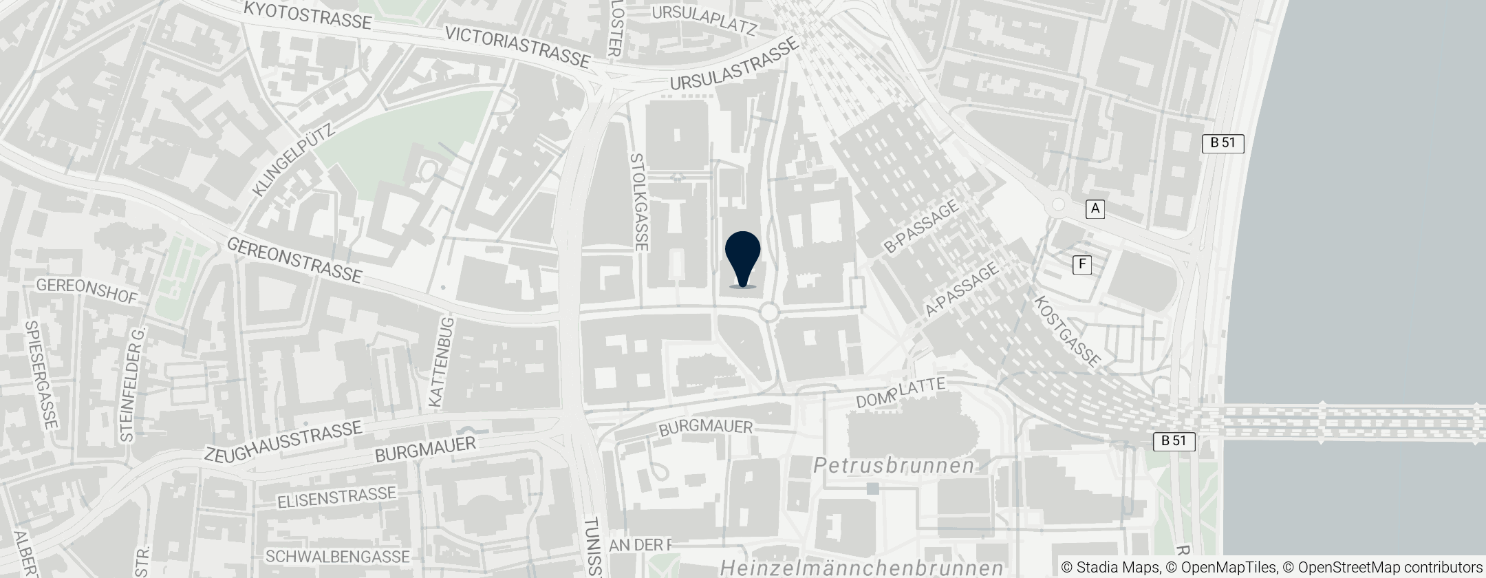 Map of Sozialgericht Köln