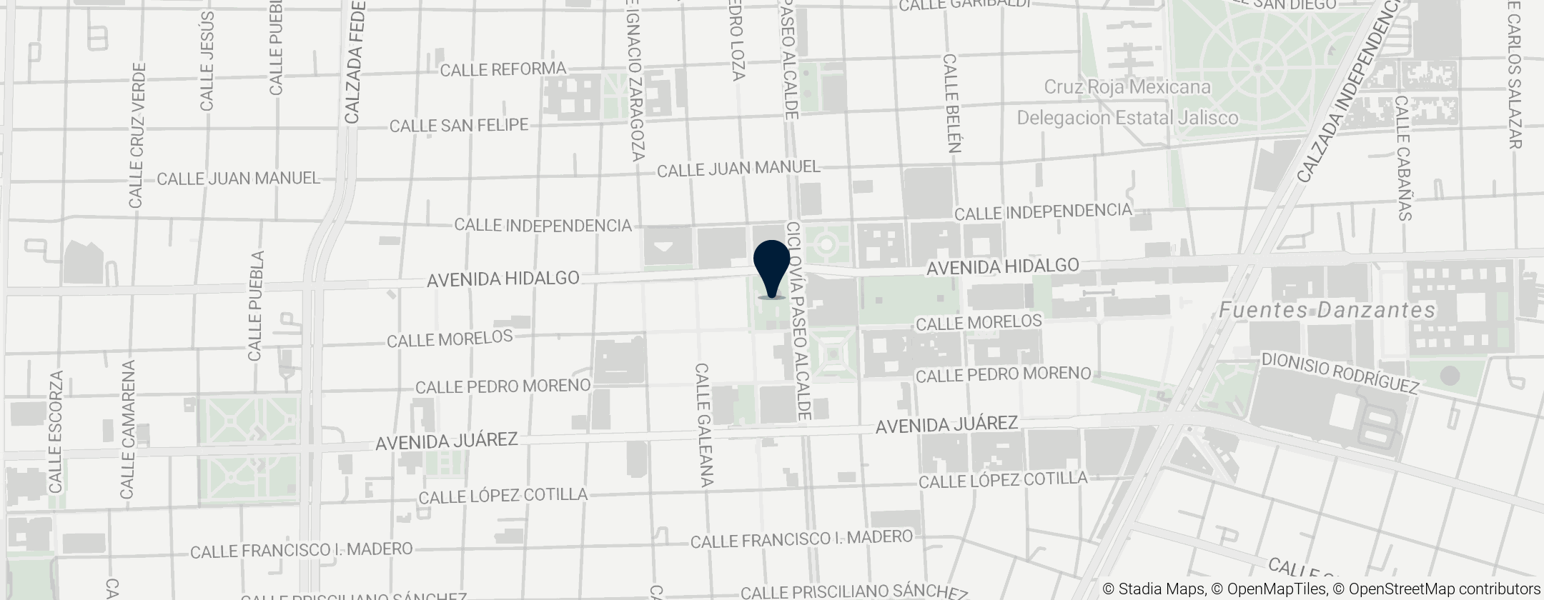 Map of Plaza Guadalajara