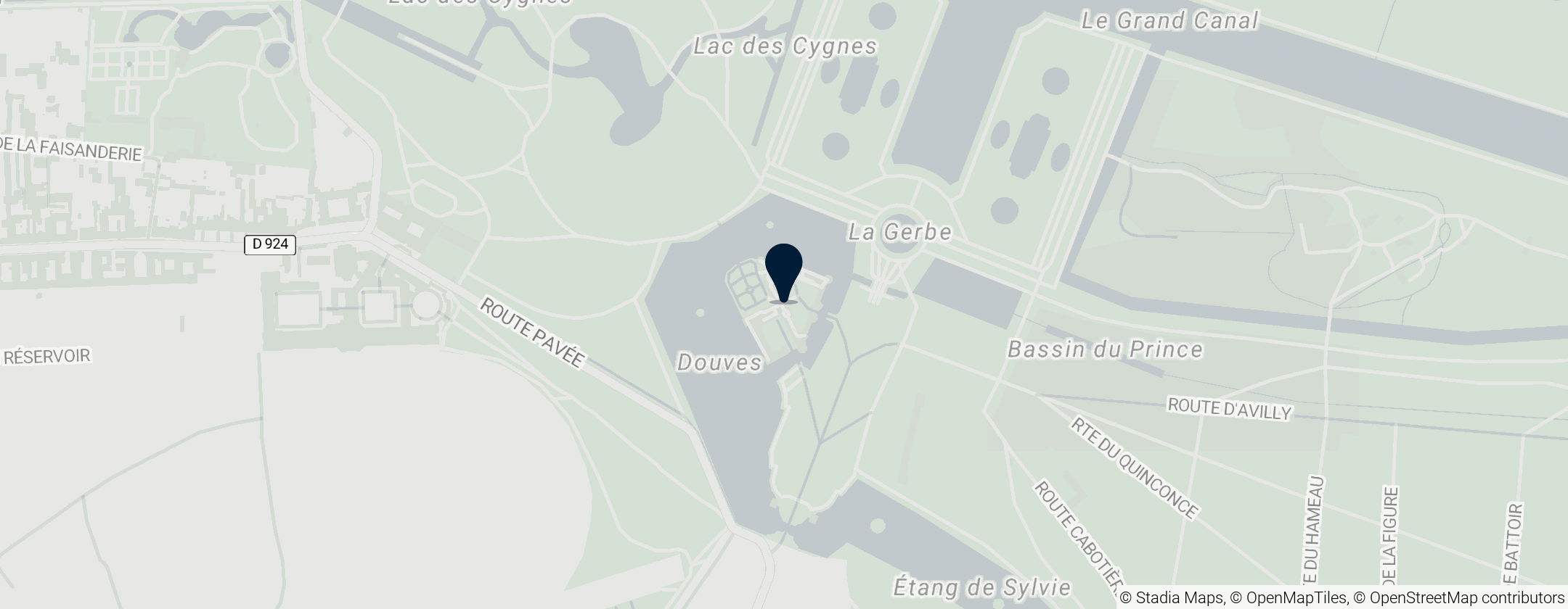 Map of Château de Chantilly