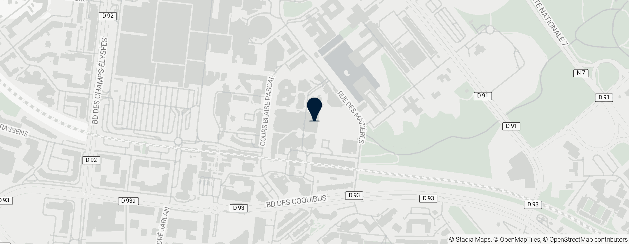 Map of École nationale supérieure d'informatique pour l'industrie et l'entreprise