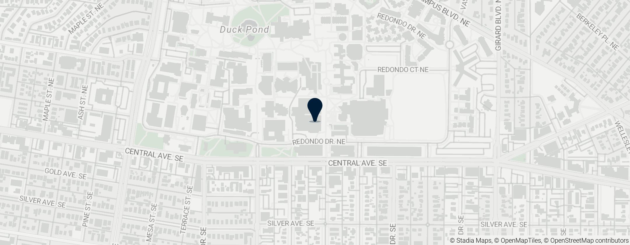 Map of University of New Mexico Art Museum