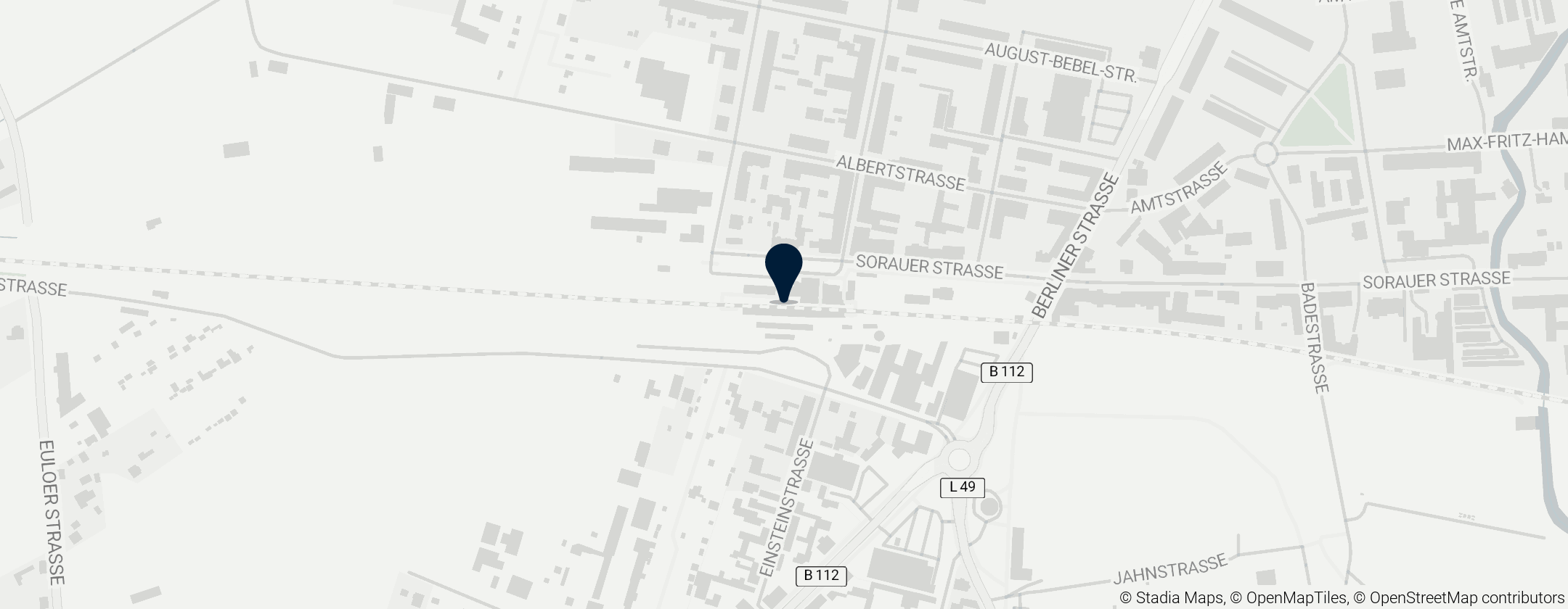 Map of Forst railway station