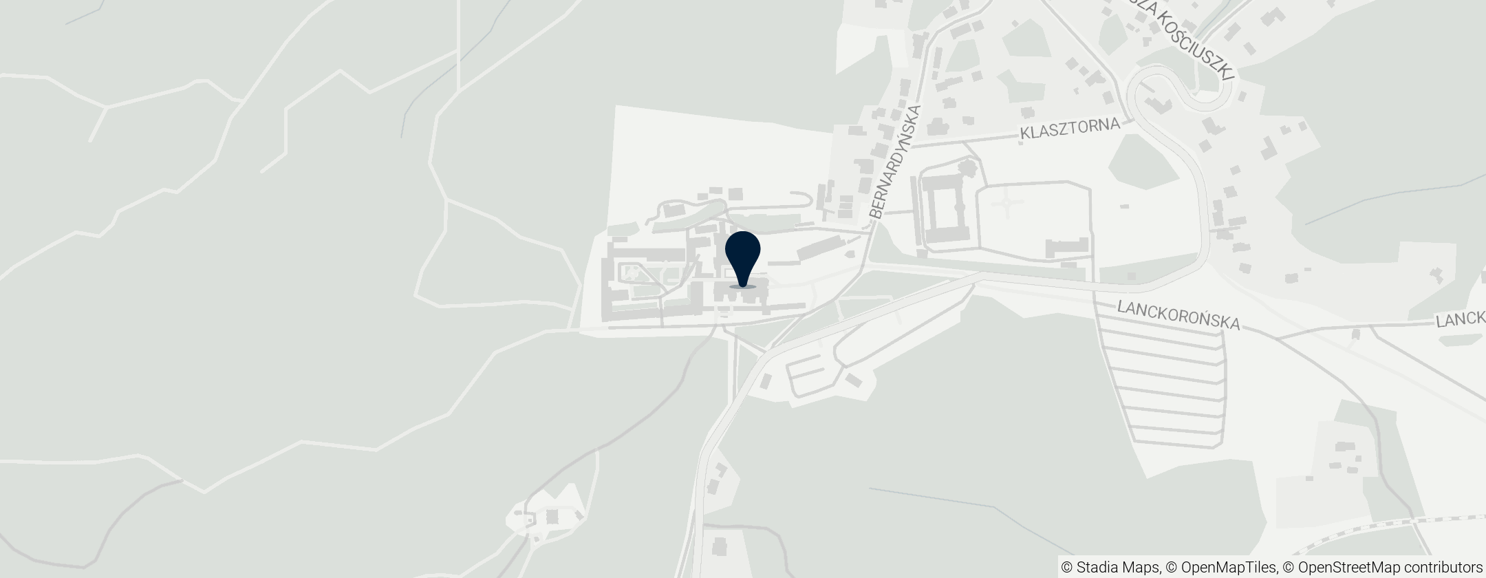 Map of Bazylika Matki Bożej Anielskiej w Kalwarii Zebrzydowskiej