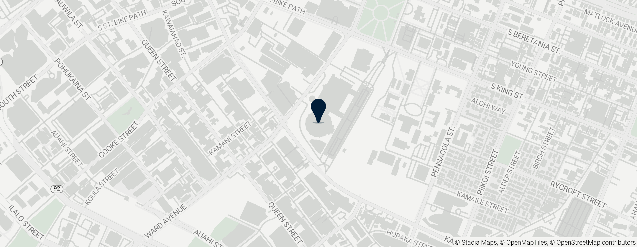 Map of Neal S. Blaisdell Center