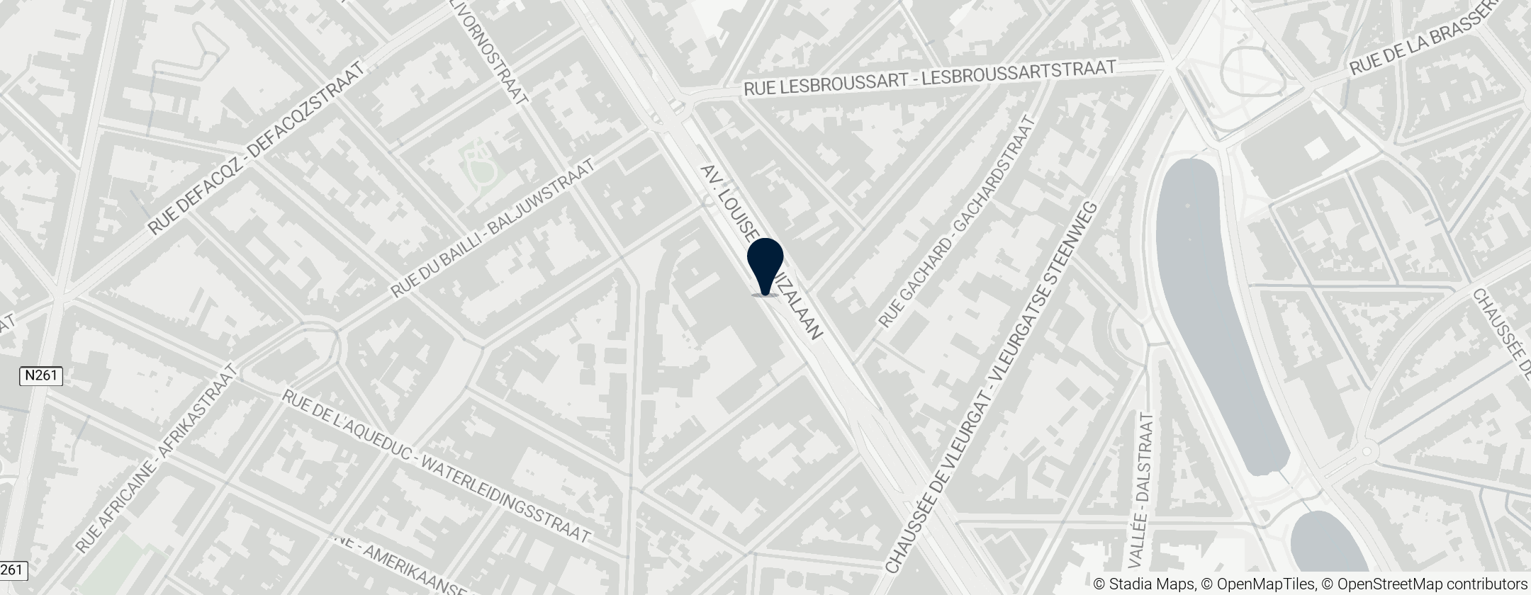 Map of Avenue Louise