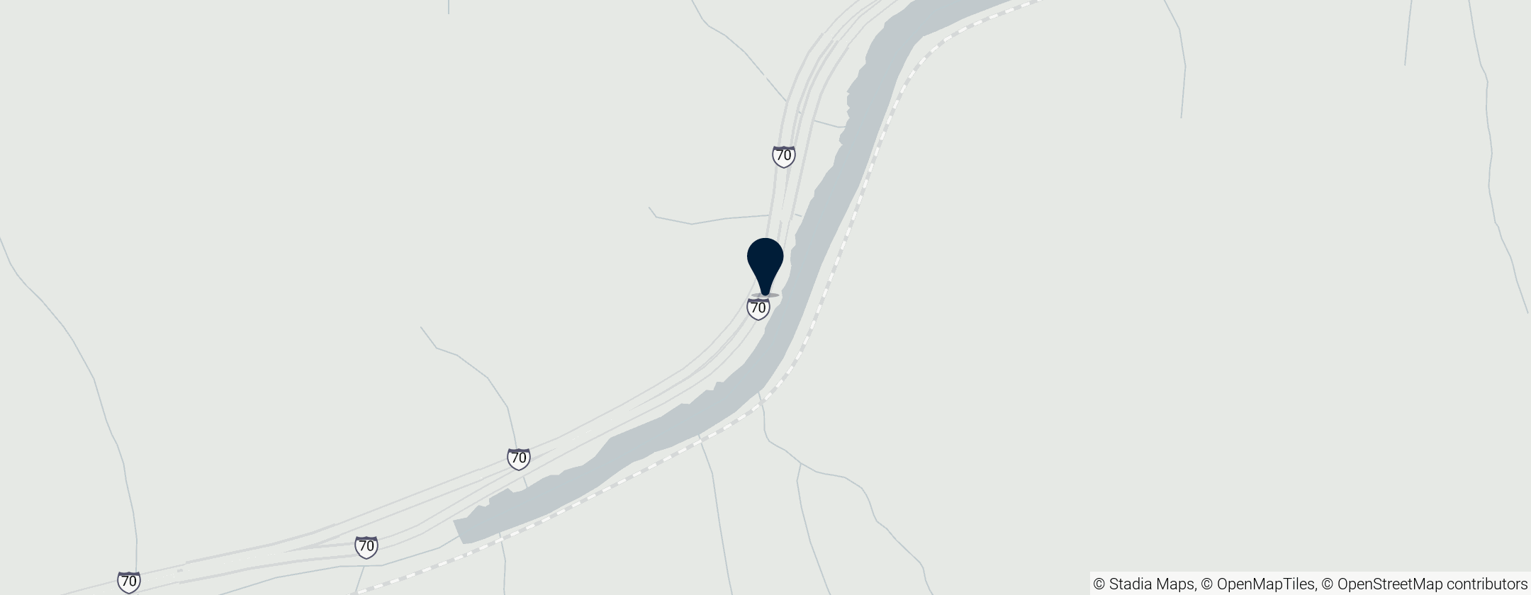 Map of Glenwood Canyon