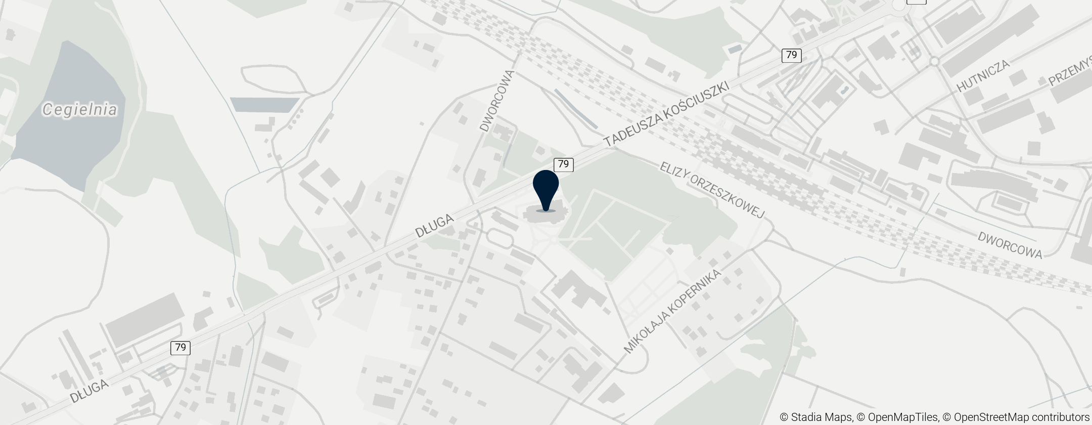 Map of Bazylika Najświętszego Serca Pana Jezusa w Trzebini