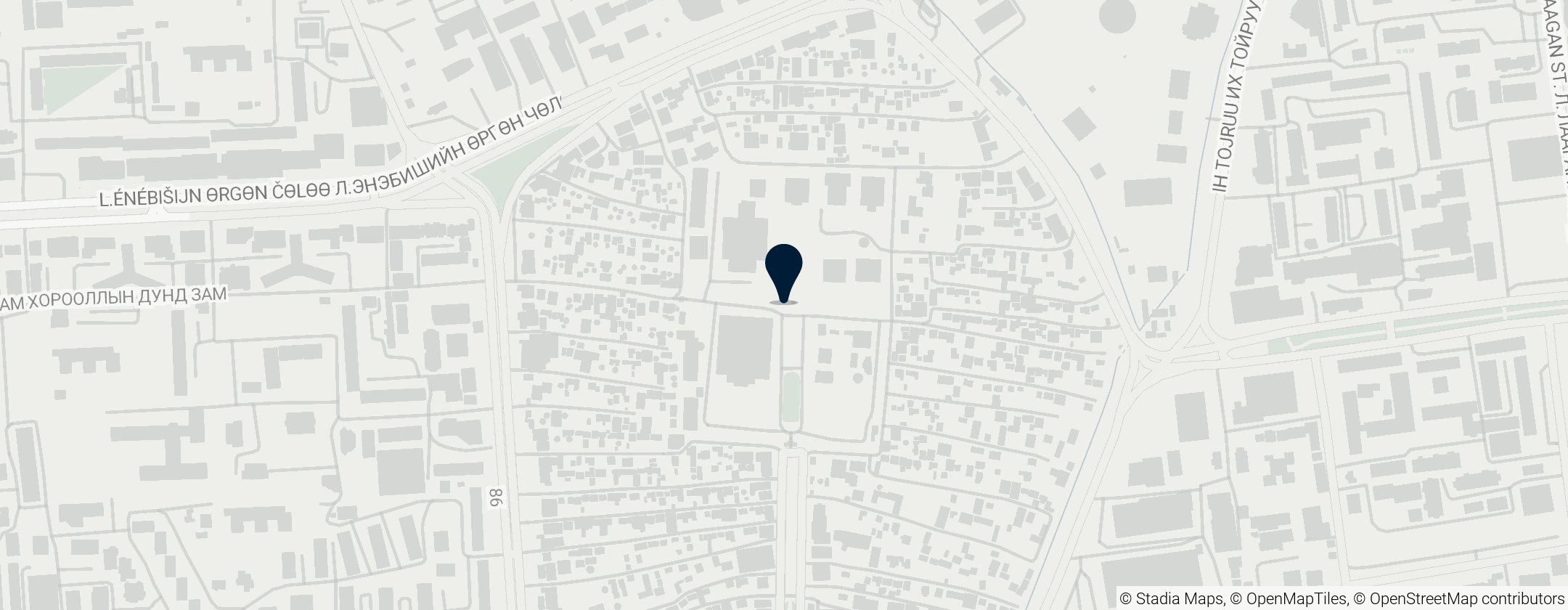 Map of Gandantegchinlen Monastery