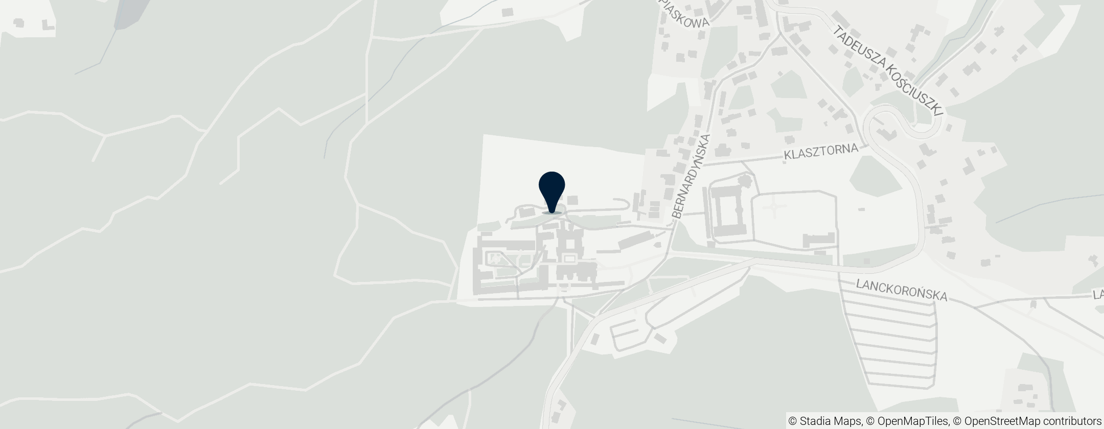 Map of Kalwaria Zebrzydowska