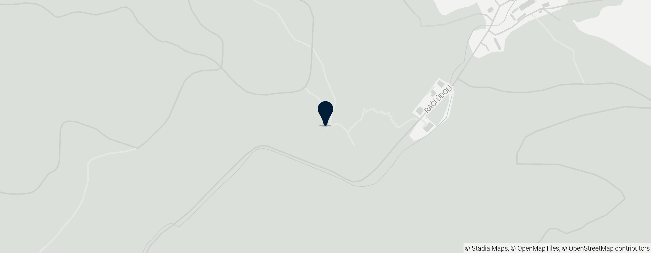 Map of Račí údolí