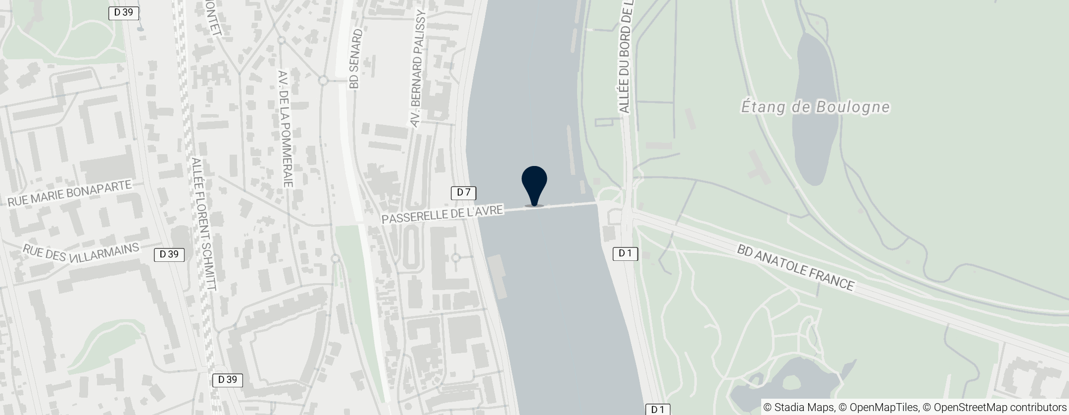 Map of Passerelle de l'Avre