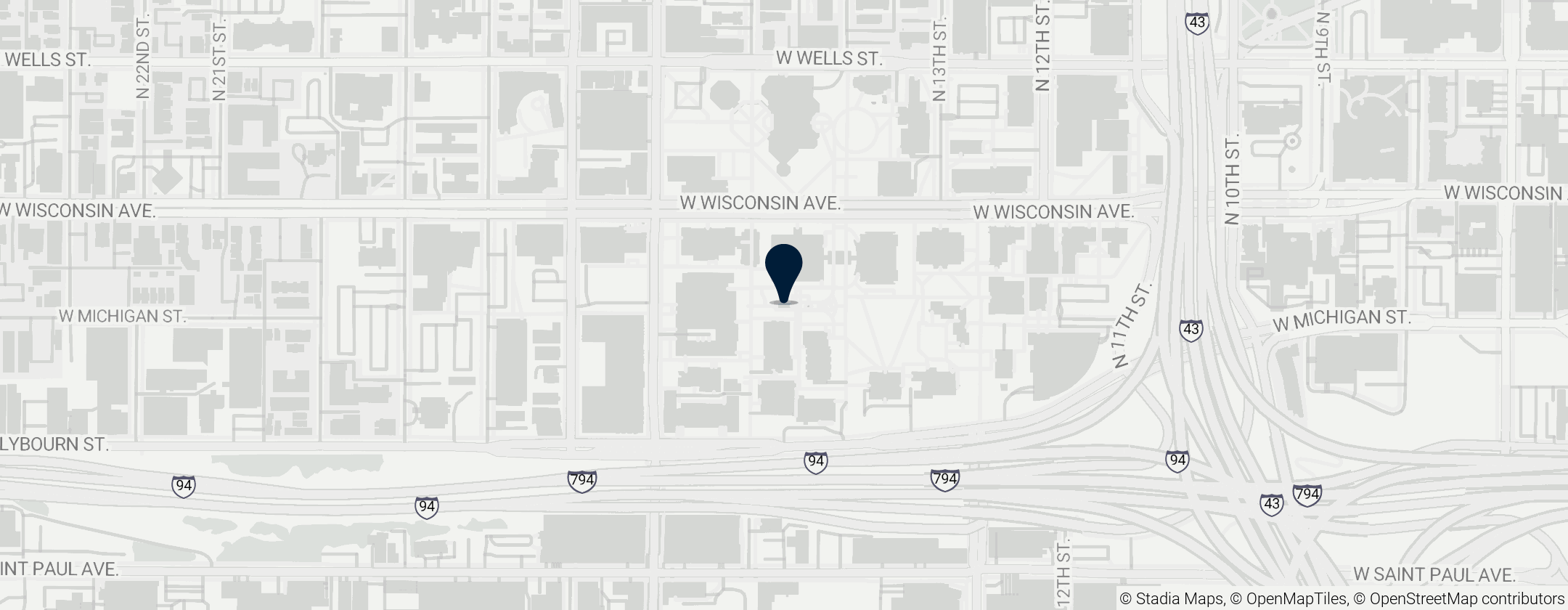 Map of St. Joan of Arc Chapel