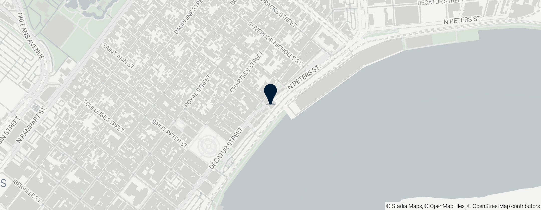 Map of Farmers Market at the French Market