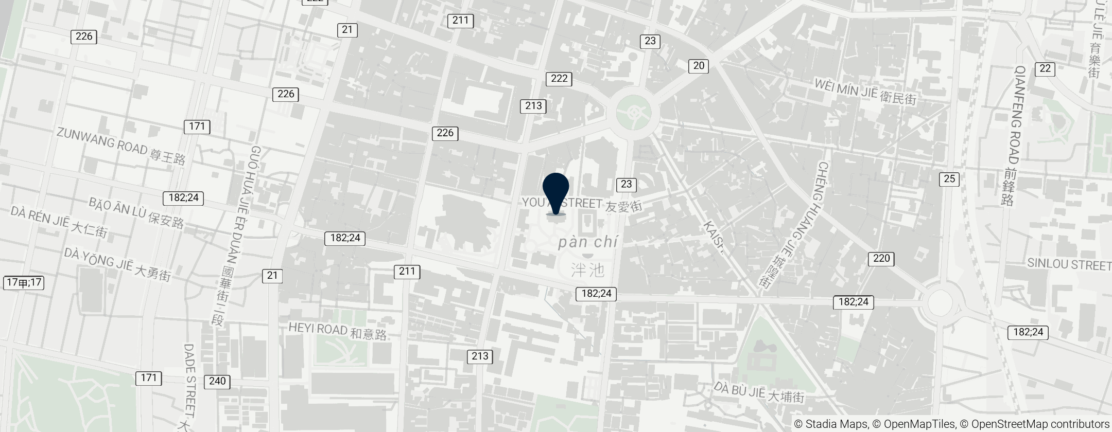 Map of 原臺南武德殿