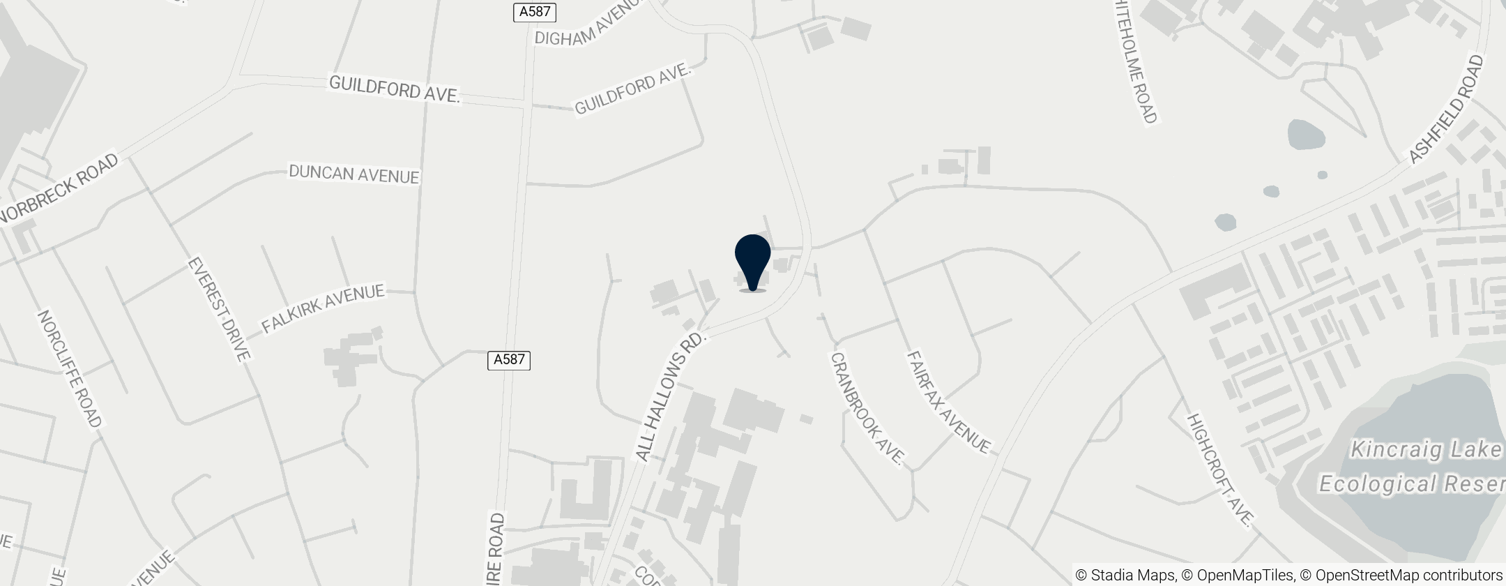 Map of Sundial at Bispham Parish Church
