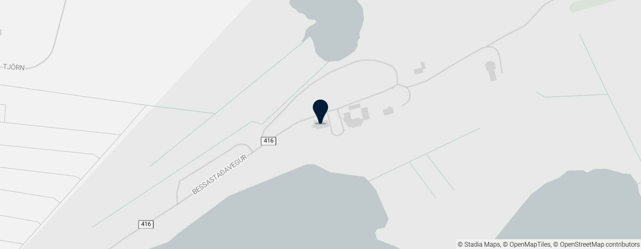 Map of Bessastaða Church