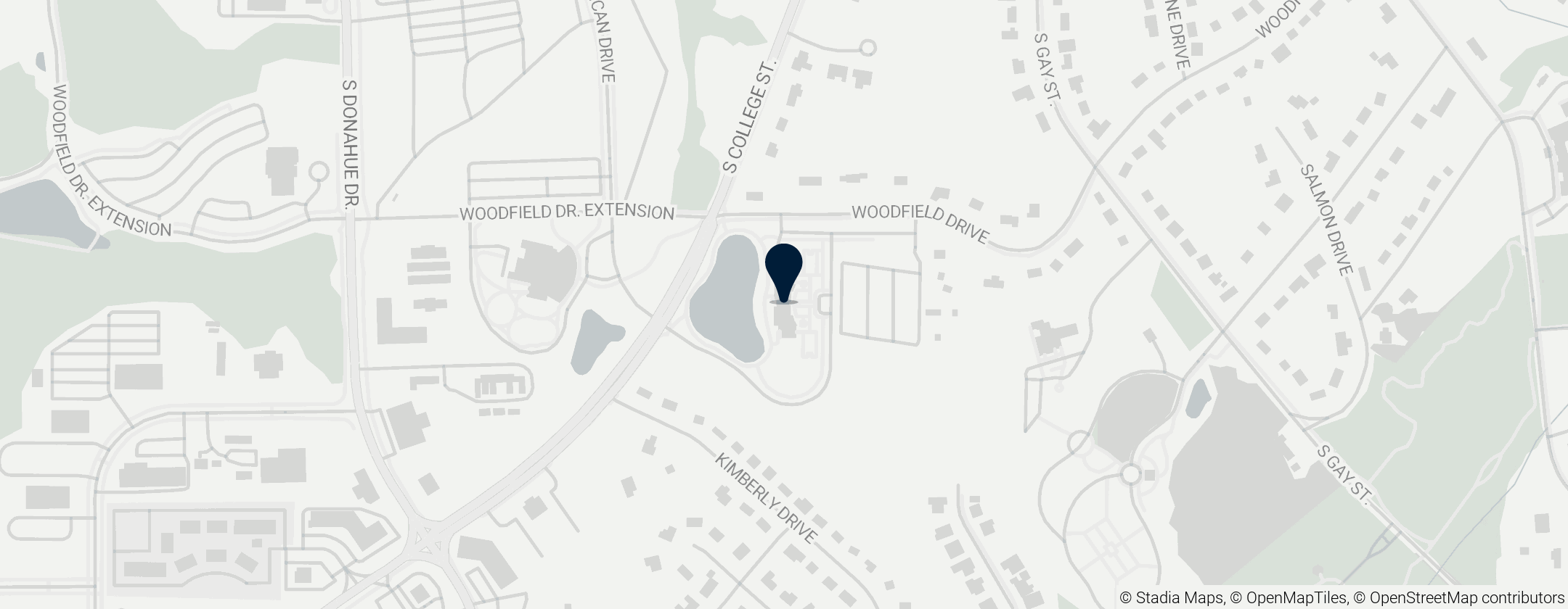 Map of Jule Collins Smith Museum of Fine Art