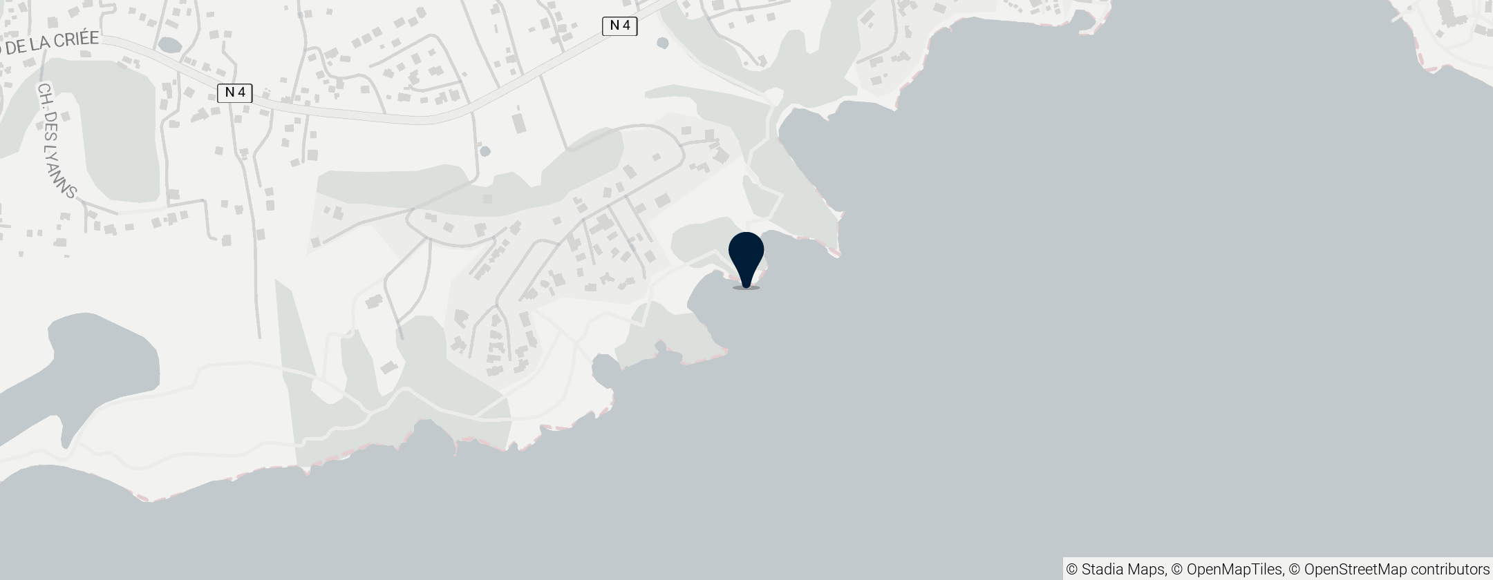 Map of Anse Canot Beach