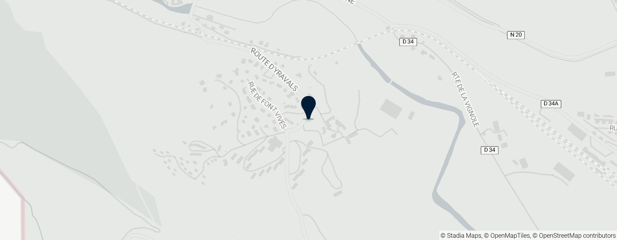 Map of Ancienne église Saint-Fructueux ou chapelle d'Iravals