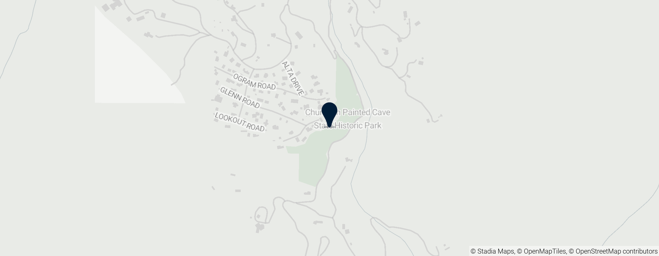 Map of Chumash Painted Cave State Historic Park