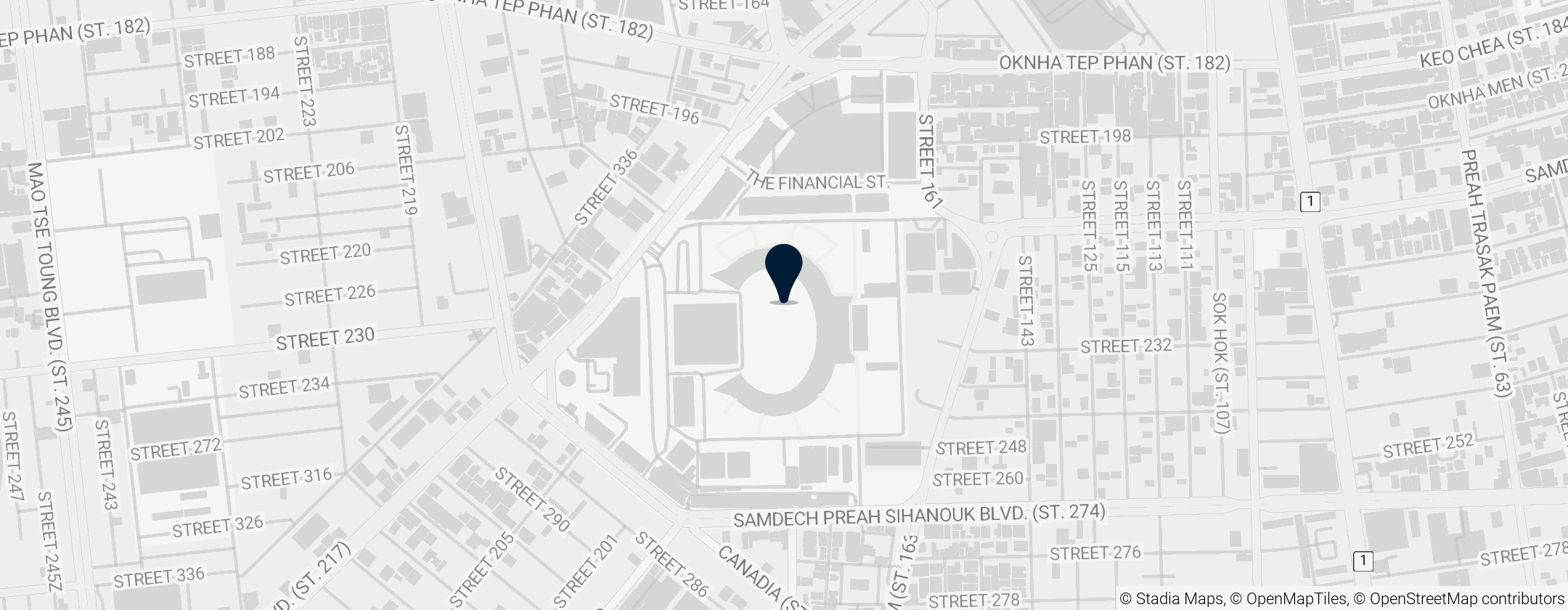 Map of National Sports Complex of Cambodia